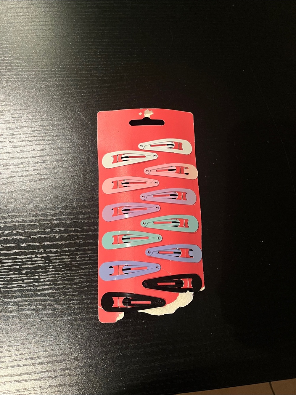 Colorful Pastel Snap Hair Clips Set - Multicolor